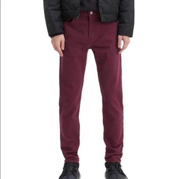 maroon jeans mens